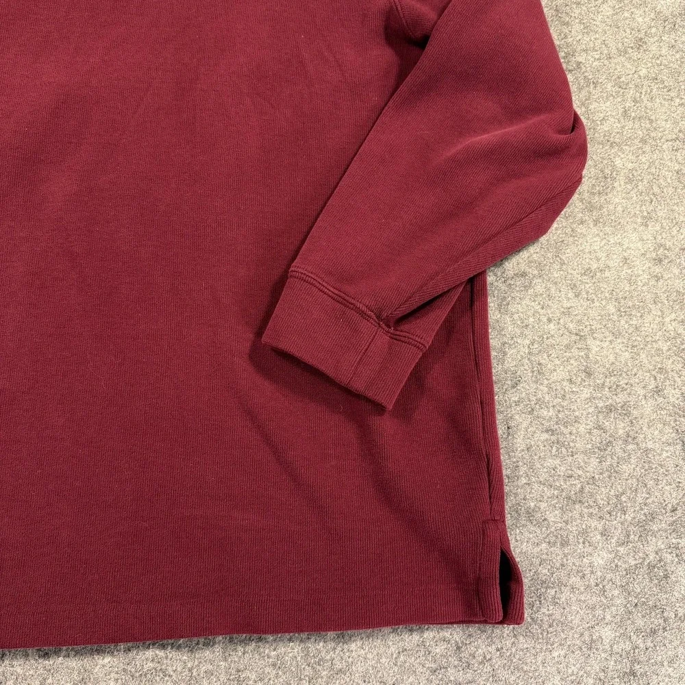 Polo Ralph Lauren Sweater Mens 2XL Burgundy Quarter Zip Pullover Pony‎ Logo